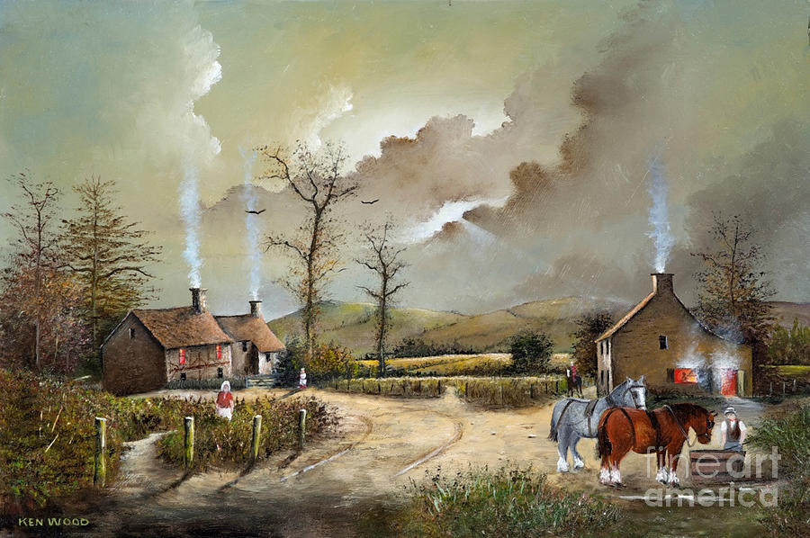 900x598 The Smithy Painting By Ken Wood - The Smithy Painting