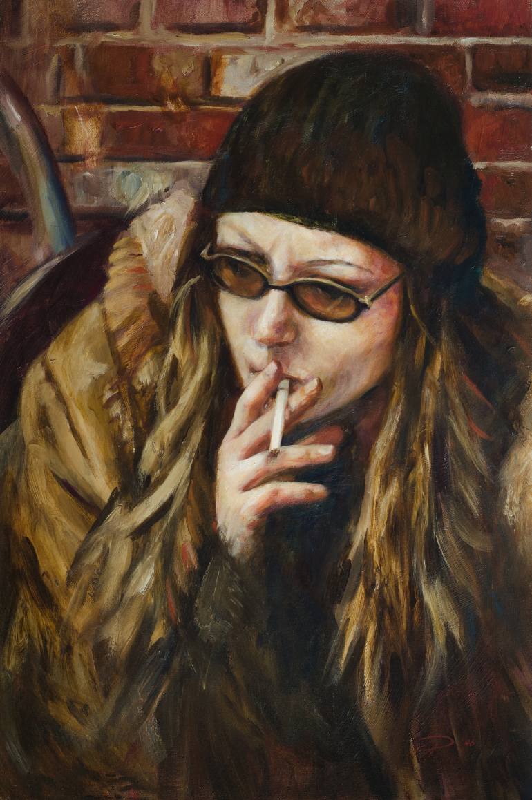 The Smoker Painting At PaintingValley.com | Explore Collection Of The ...