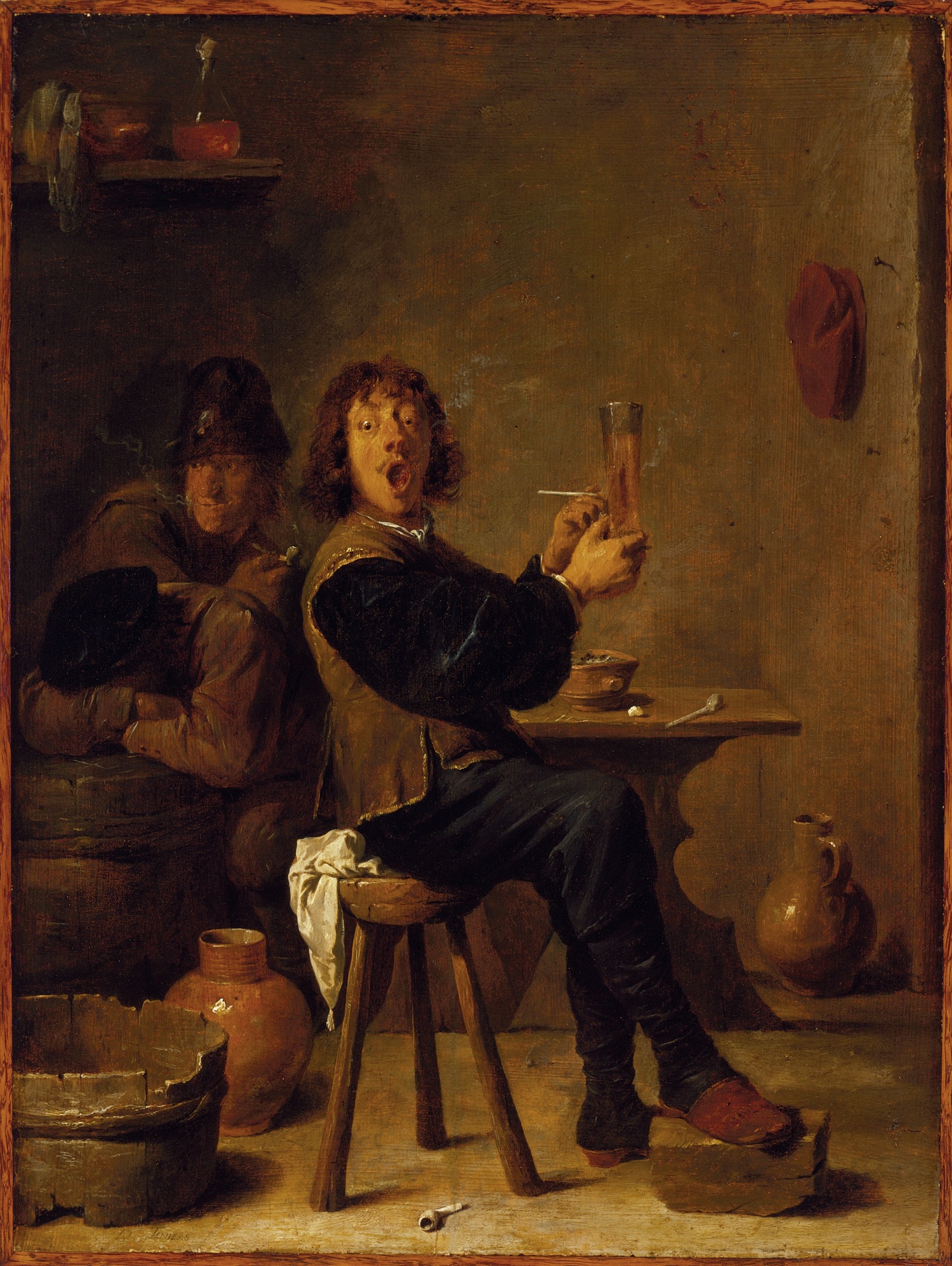 The Smoker Painting At PaintingValley.com | Explore Collection Of The ...