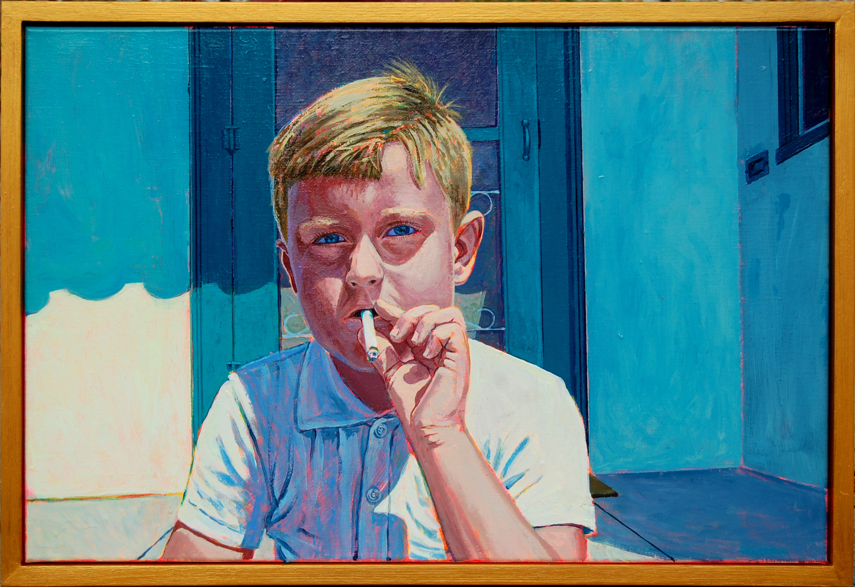 1747x1200 Golden Hour Paintings - The Smoker Painting