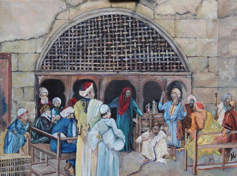 770x572 Saatchi Art The Snake Charmer Painting By Andrea Sartori - The Snake Charmer Painting