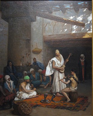 310x385 The Snake Charmer - The Snake Charmer Painting