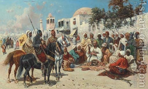 512x308 The Snake Charmer Giuseppe Gabani Reproduction 1st Art Gallery - The Snake Charmer Painting