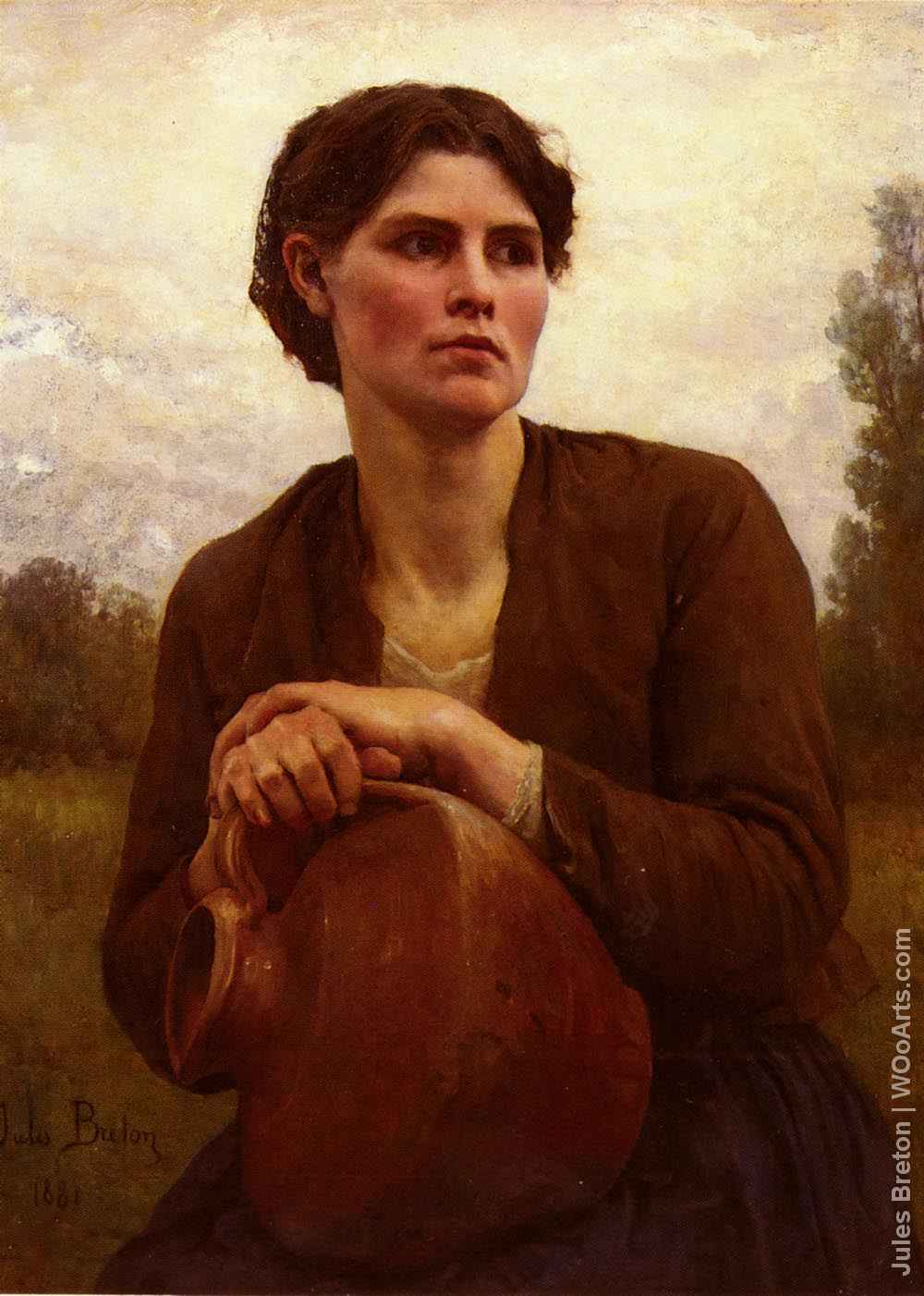 1000x1402 38 Realistic Paintings By Jules Breton French Realist Painter - The Song Of The Lark Painting