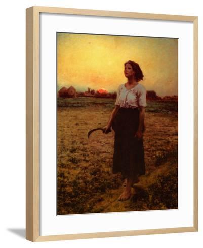 401x488 The Song Of The Lark Art Print By Jules Breton - The Song Of The Lark Painting