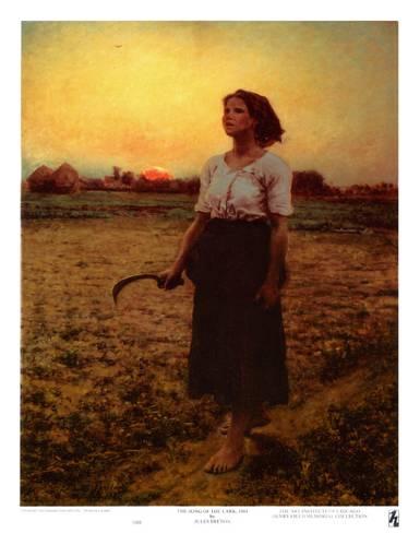 385x488 The Song Of The Lark Prints By Jules Breton - The Song Of The Lark Painting