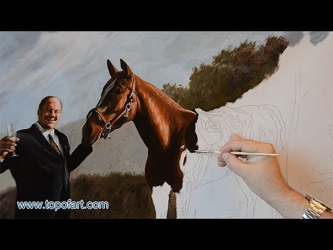 480x360 Pie O My Tony Soprano With Horse Oil Painting Portrait - The Sopranos Painting