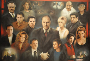 300x203 The Sopranos Family Portrait Painting Canvas Poster Tony Carmela - The Sopranos Painting