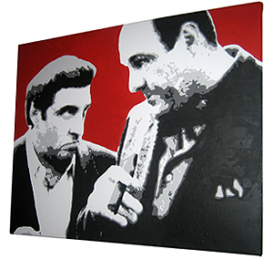 300x296 Milkyone Creative The Soprano's Hand Painted Acrylic Painting - The Sopranos Painting
