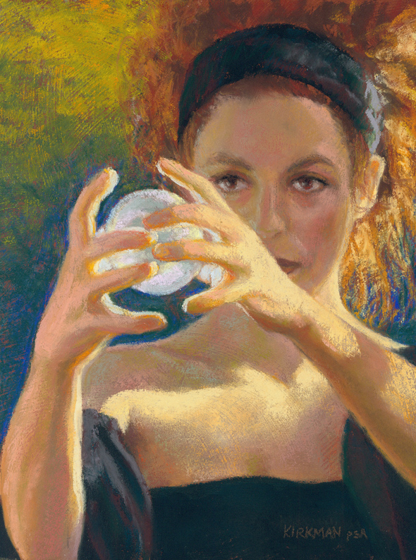 590x794 Rita Kirkman's Daily Paintings The Sorceress - The Sorceress Painting