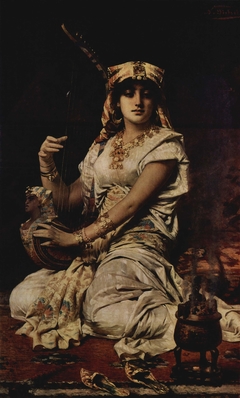240x398 The Sorceress Georges Merle - The Sorceress Painting