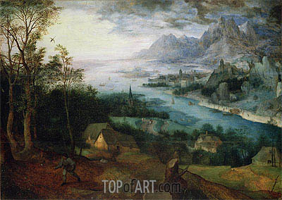 400x284 The Parable Of The Sower Bruegel The Elder Painting - The Sower Painting