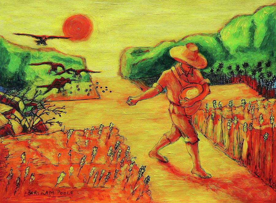 900x662 Christian Art Parable Of The Sower Artwork T Bertram Poole - The Sower Painting