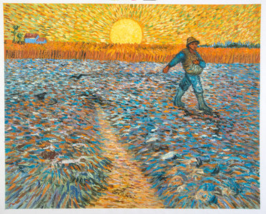 373x300 The Sower Van Gogh Reproduction, Hand Painted Van Gogh Studio - The Sower Painting