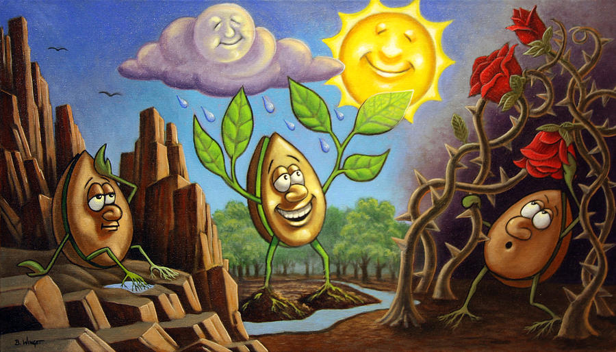 900x514 Parable Of The Sower Painting By Brian Winget - The Sower Painting