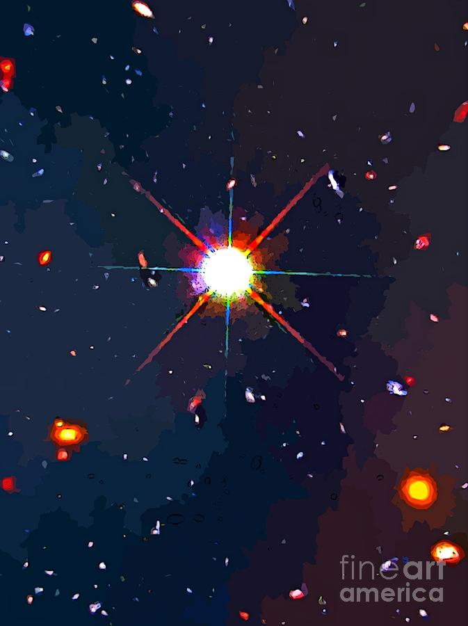 673x900 Bright Star Painting By John Malone - The Star Painting