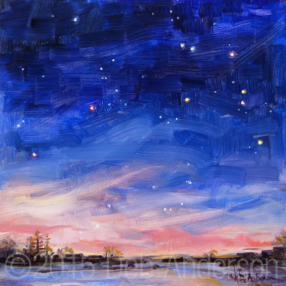 576x576 Stars Deb Anderson, Painting - The Star Painting