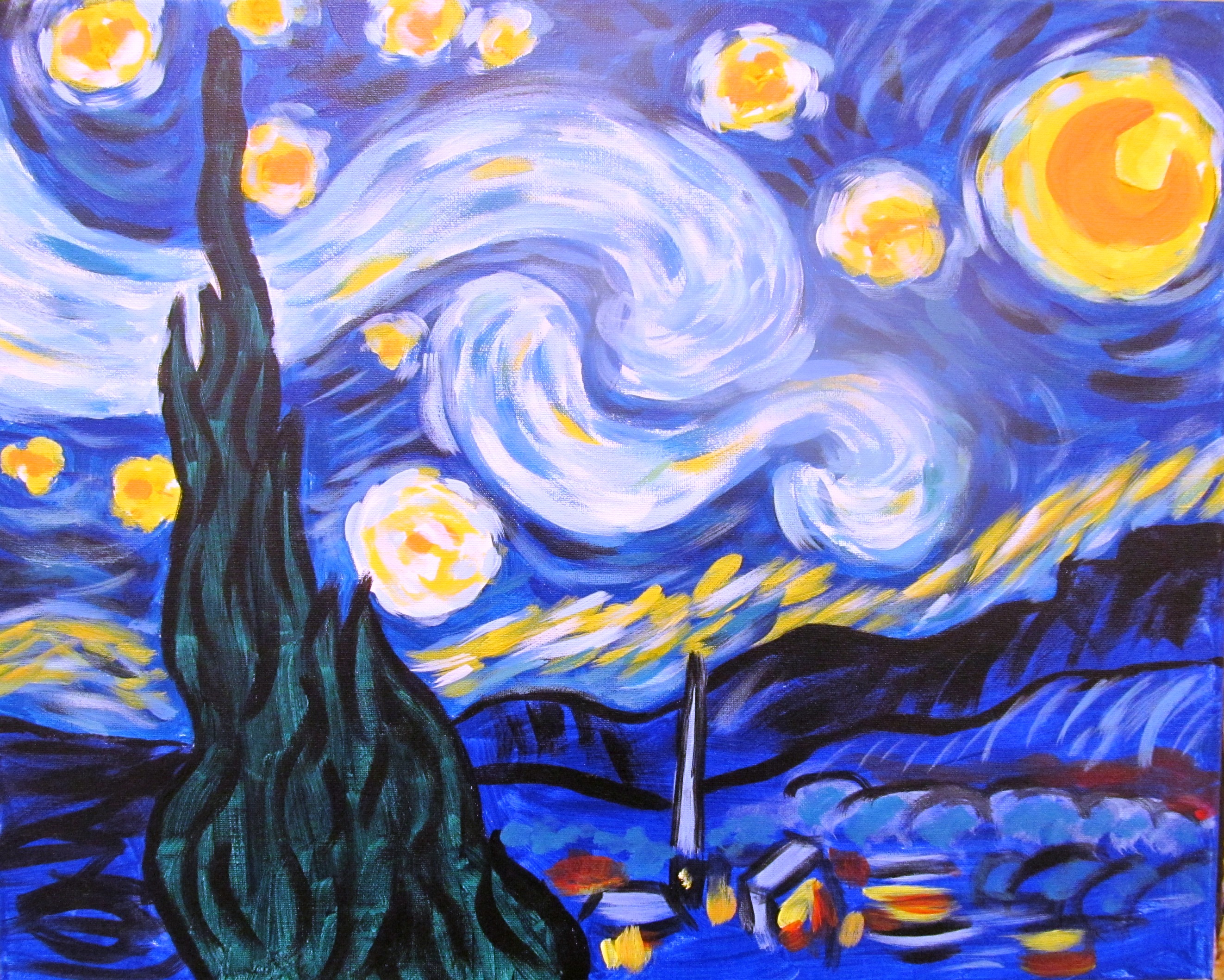 Звездная ночь ван гога. Эдвард Мунк Звездная ночь. Ван Гог Звездная ночь экспрессионизм. Мунк Звездная ночь картина. Ван Гог Северное сияние.