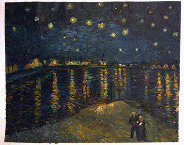 380x300 Starry Night Over The Rhone Van Gogh Reproduction Van Gogh Studio - The Starry Night Painting