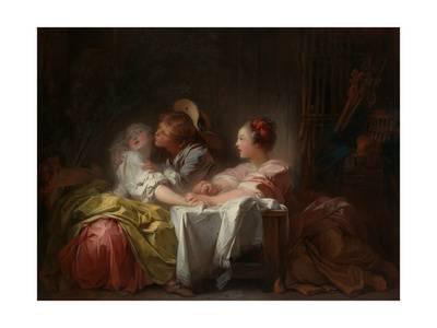 400x300 The Stolen Kiss, C.1760 Giclee Print By Jean Honore Fragonard - The Stolen Kiss Painting