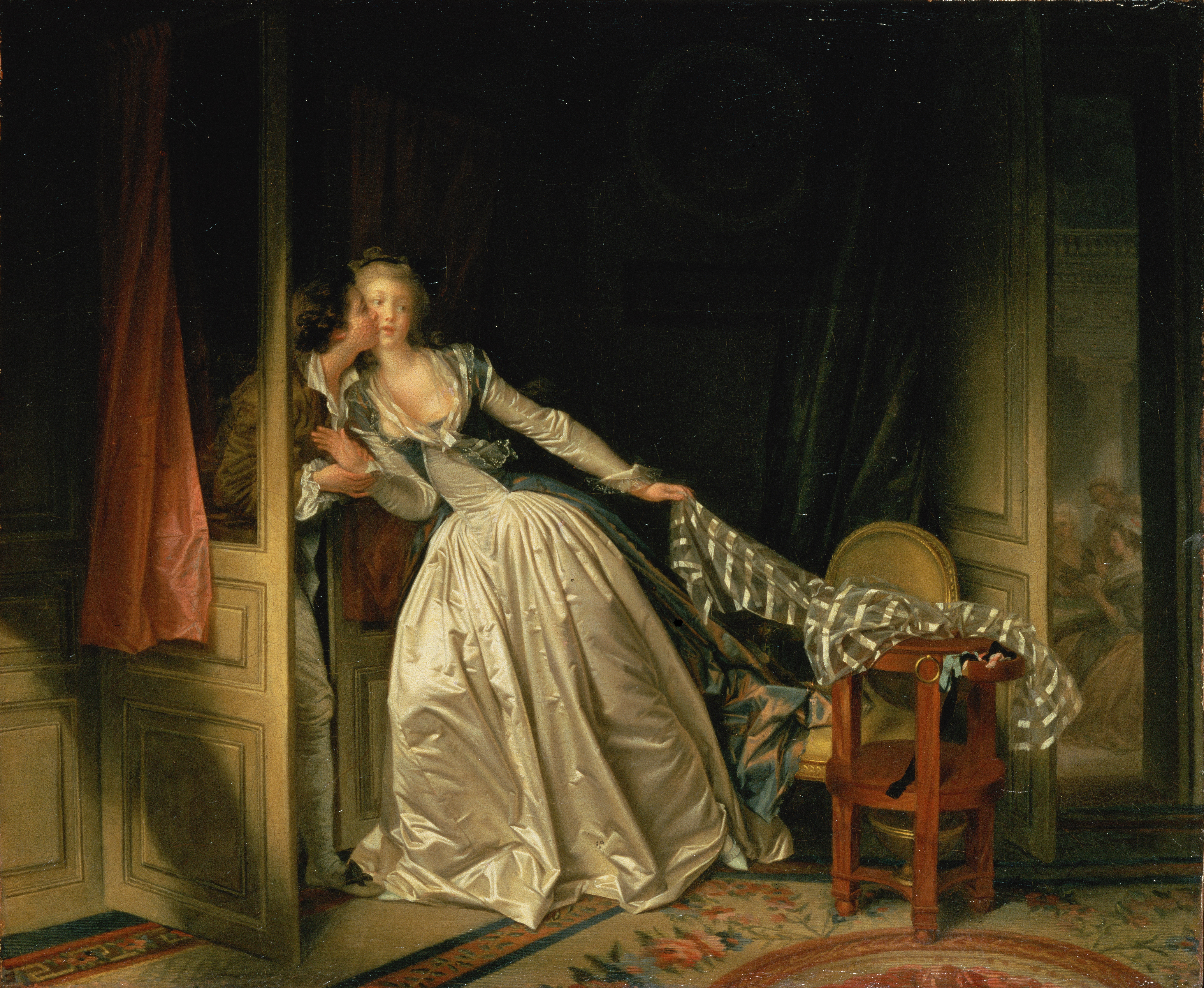7909x6488 The Stolen Kiss (Fragonard) - The Stolen Kiss Painting
