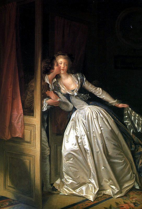 544x800 Jean Honore Fragonard - The Stolen Kiss Painting