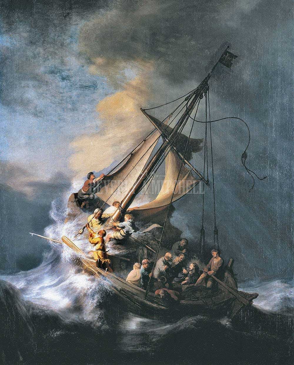 The Storm On The Sea Of Galilee Painting at PaintingValley.com ...