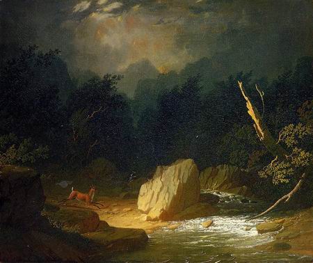 450x378 The Storm Painting, Abingham George Caleb Paintings Reproduction - The Storm Painting