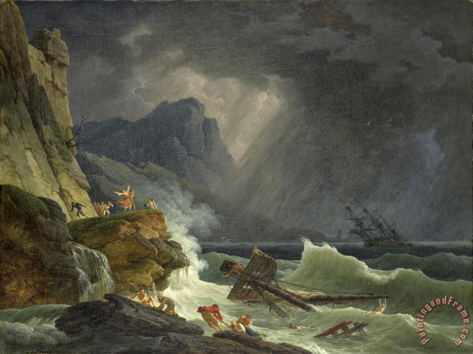 960x720 Claude Joseph Vernet The Storm Painting - The Storm Painting