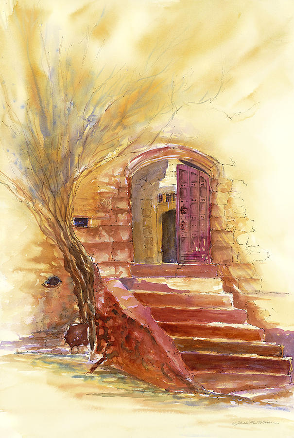 605x900 Storybook Stairs Painting By Tara Moorman - The Storybook Painting