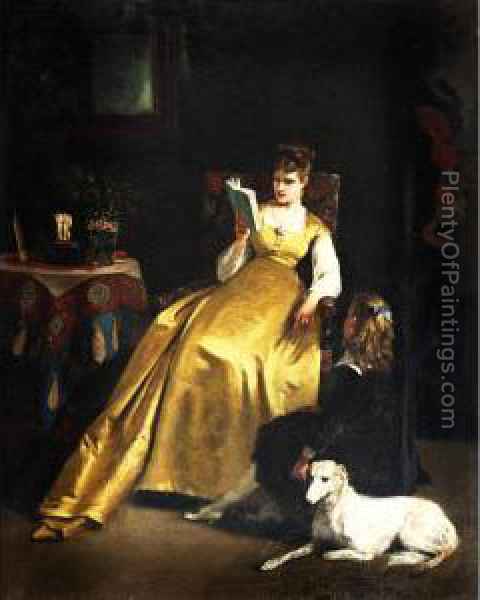480x600 The Storybook Hour Oil Painting Reproduction By Louis Charles - The Storybook Painting