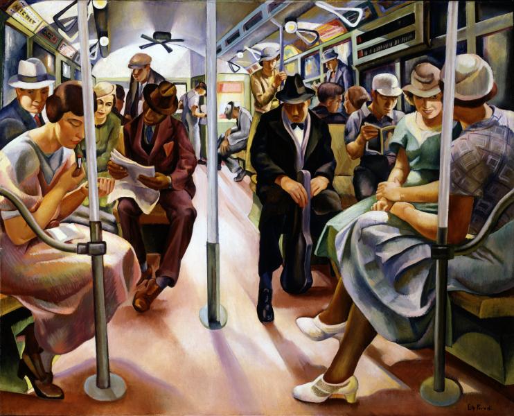 742x600 Subway Smithsonian American Art Museum - The Subway Painting