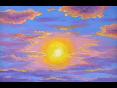 480x360 How To Paint A Bright Sun - The Sun Painting