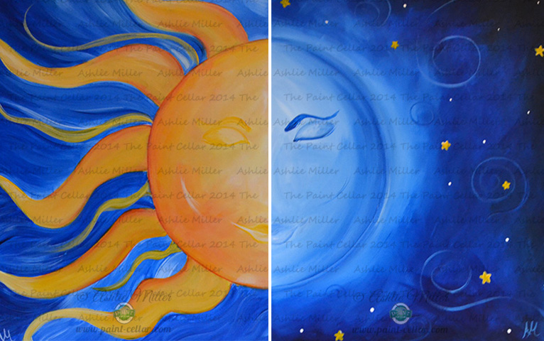 766x480 July 24 The Sun And Moon - The Sun Painting