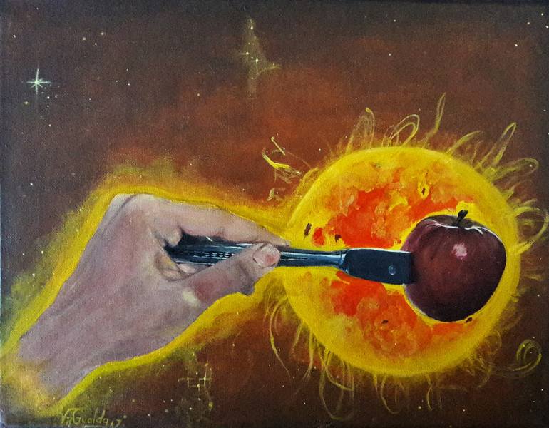 770x600 Saatchi Art Here Comes The Sun Painting By Valeria Ro Gualda - The Sun Painting
