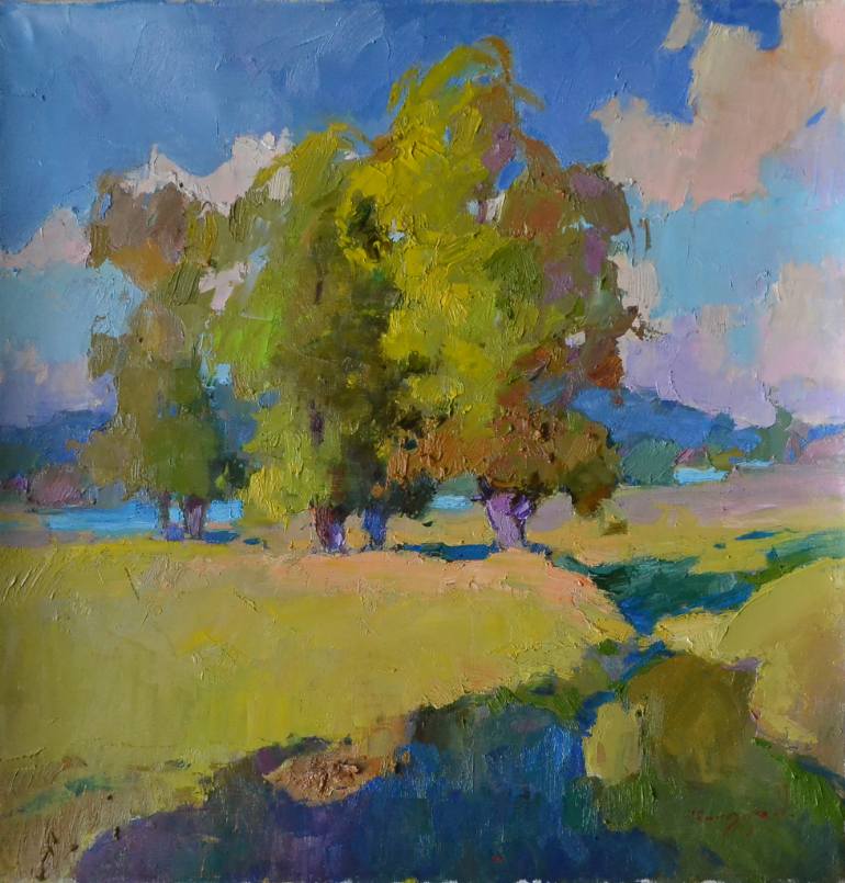 770x805 Saatchi Art Hot Day In The Sun Painting By Shandor Alexander - The Sun Painting