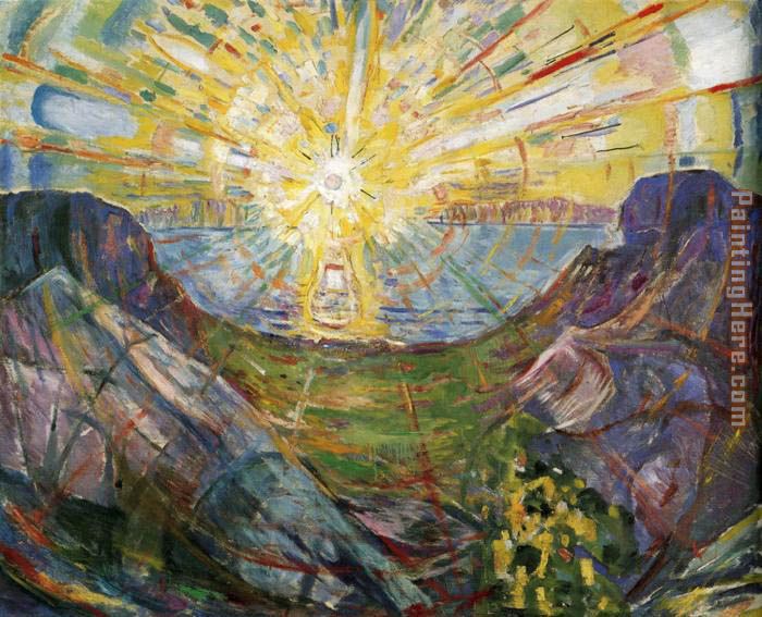 700x567 Edvard Munch The Sun 1 Painting Anysize 50% Off - The Sun Painting