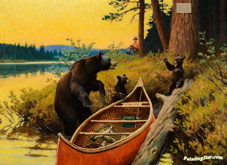 750x544 A Surprise For Everyone Artwork By Philip R. Goodwin Oil Painting - The Surprise Painting