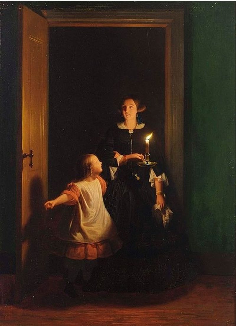 800x1101 The Surprise Painting Johannes Rosierse Oil Paintings - The Surprise Painting