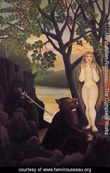 383x600 Henri Julien Rousseau - The Surprise Painting