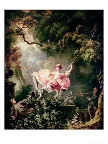 366x488 The Swing Giclee Print By Jean Fragonard - The Swing Painting