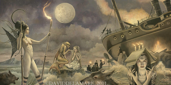 600x300 The Tempest Unframed 36x18 Print - The Tempest Painting