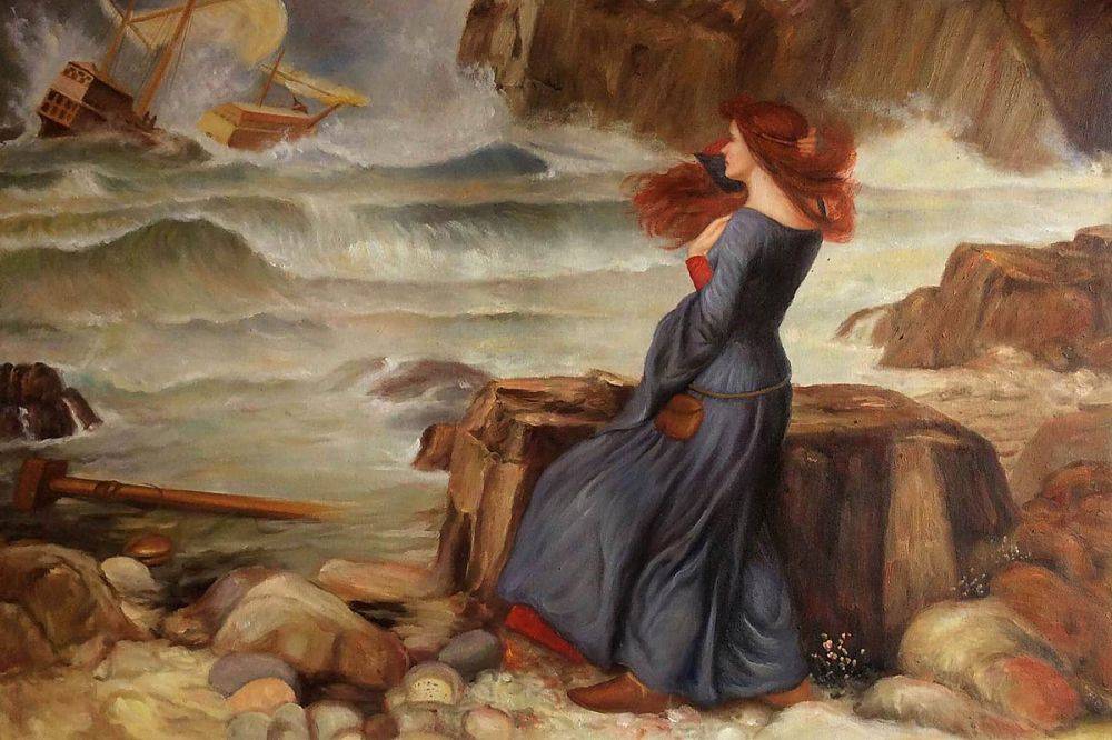 1000x666 Miranda - The Tempest Painting