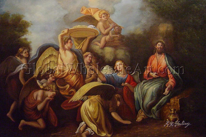 788x525 Charles De La Fosse - The Temptation Of Christ Painting