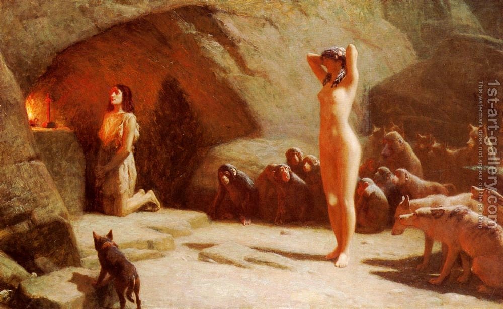 1000x616 The Temptation Of Saint Anthony I John Charles Dollman - The Temptation Painting
