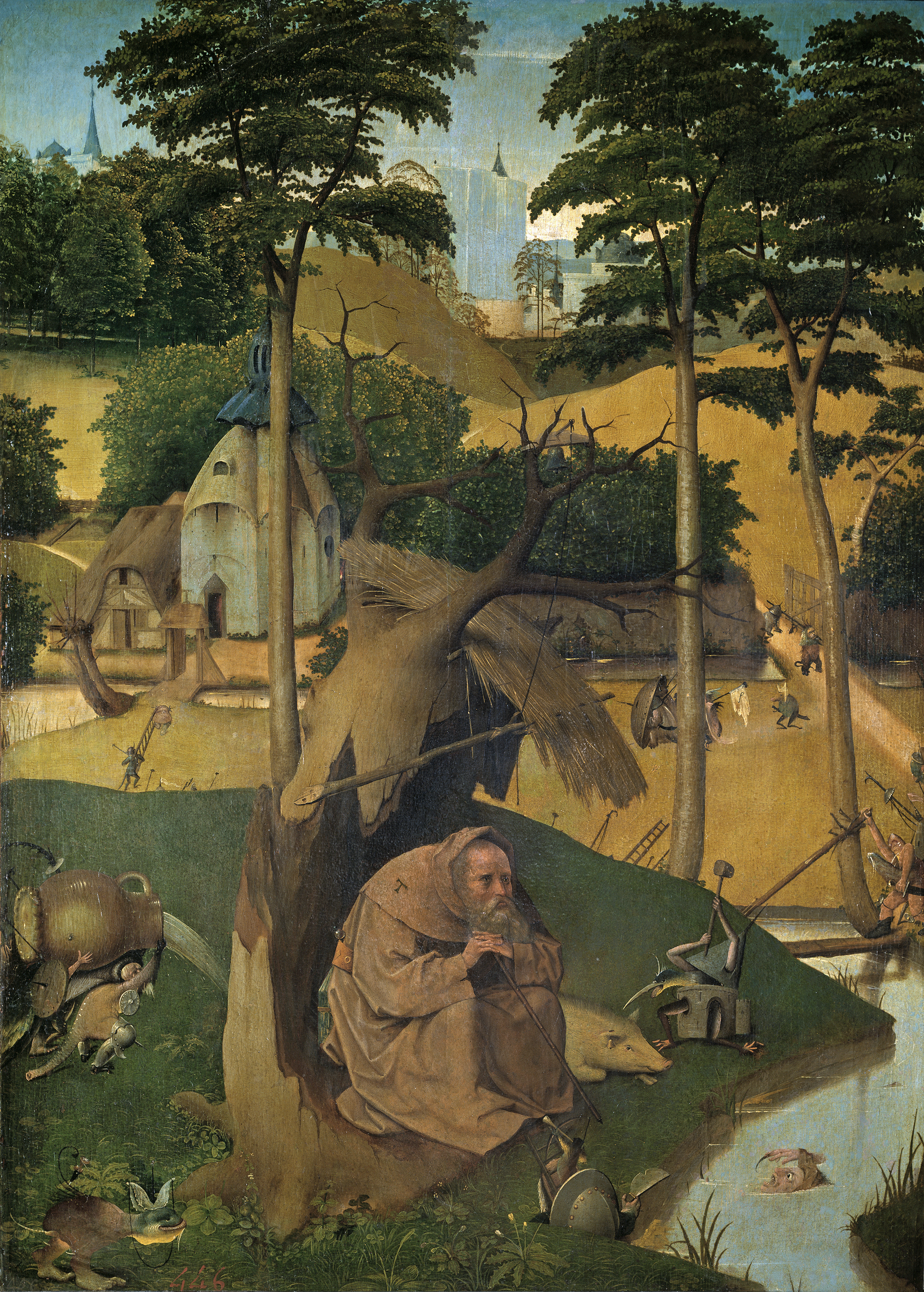 2183x3051 The Temptation Of St Anthony (Bosch Painting) - The Temptation Painting