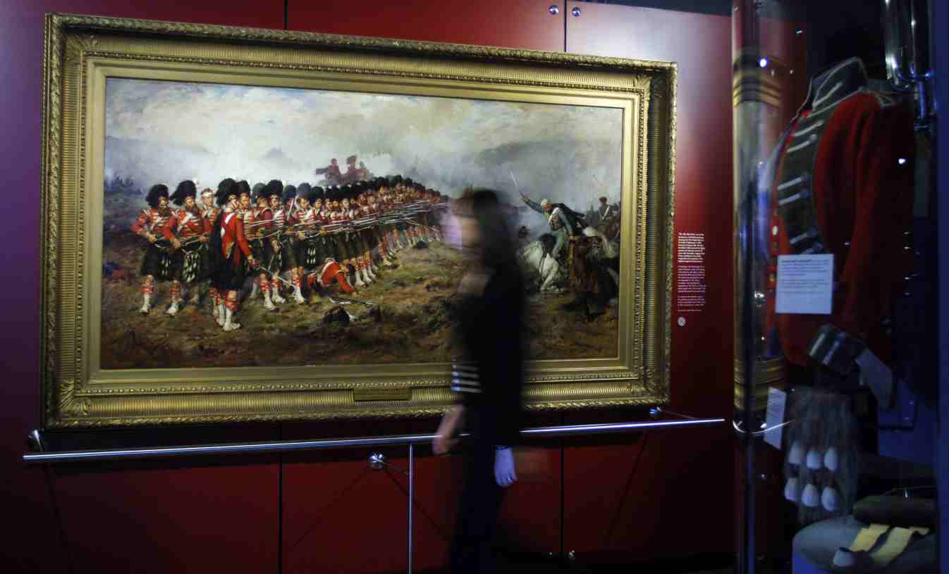 1346x815 The Thin Red Line - The Thin Red Line Painting