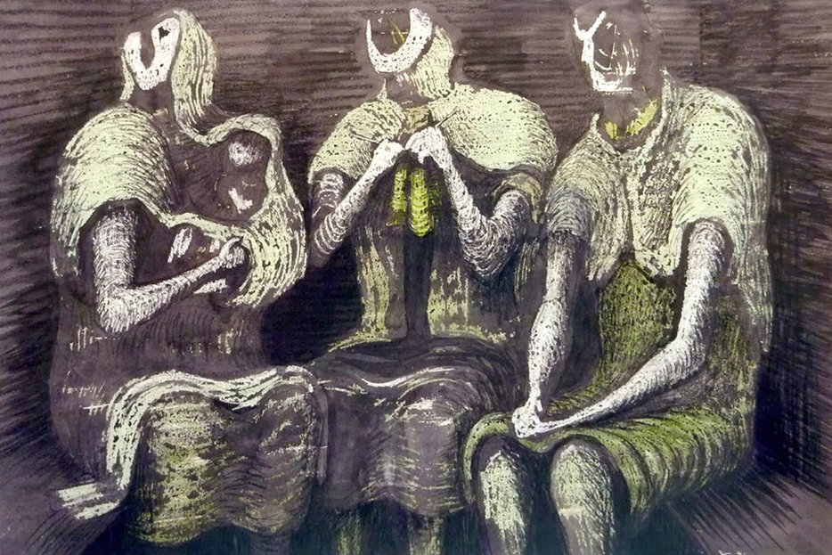 934x623 Three Fates Hazlitt - The Three Fates Painting