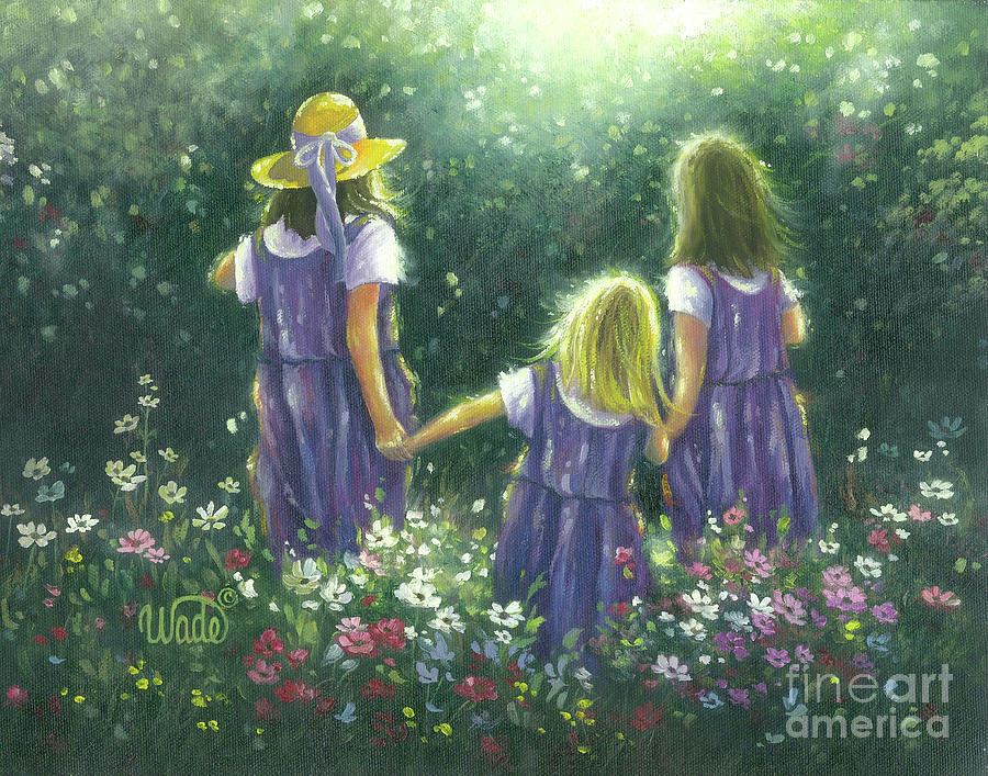 900x707 Three Sisters Forever Friends Painting By Vickie Wade - The Three Sisters Painting
