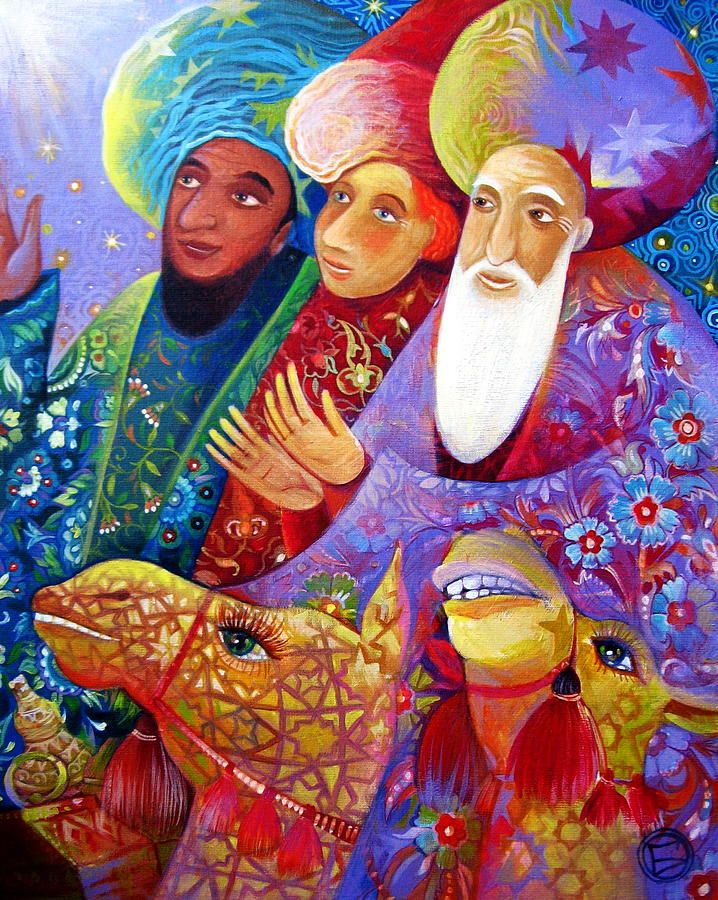718x900 153 Best Los Reyes Magos Images On Religious Pictures - The Three Wise Men Painting